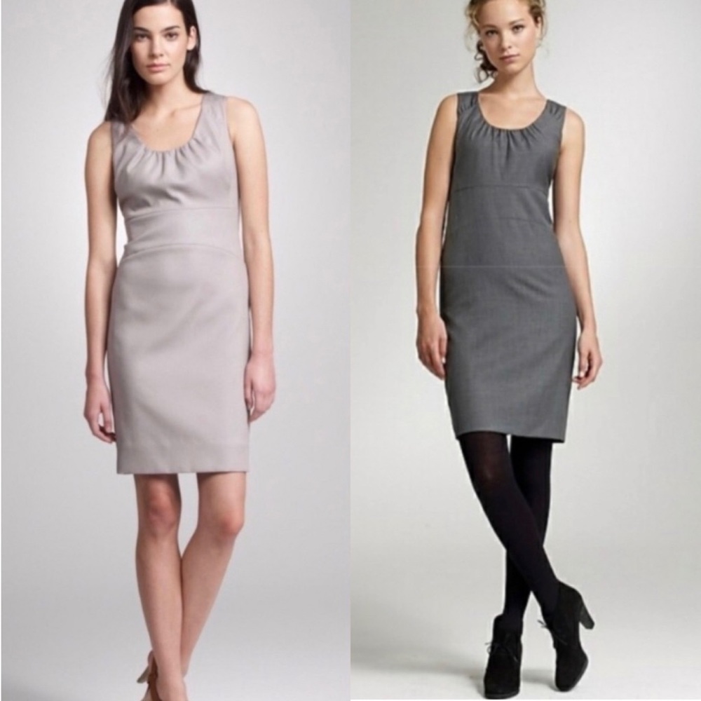 J. Crew Navy Allura Scoop Neck Sheath Dress